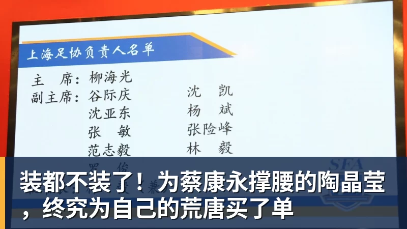 九游体育装都不装了！为蔡康永撑腰的陶晶莹，终究为自己的荒唐买了单